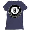 8ball skull Ladies Fitted T-Shirt