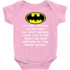 i'm not saying i'm batman funny Baby Onesie