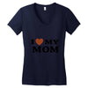 i love my mom Women's V-Neck T-Shirt