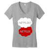 netflix netflix Women's V-Neck T-Shirt