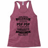 Super Cool Pop Pop Of A Freaking Awesome Granddaughter Racerback Tank