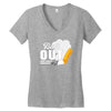 Butt Out Lung Cancer Awareness Women's V-Neck T-Shirt