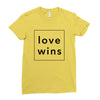 Love Wins Ladies Fitted T-Shirt