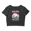 I Wish I Were A Unicorn So I Could Stab Idiots With My Head Crop Top
