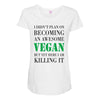 vegan Maternity Scoop Neck T-shirt
