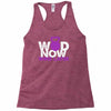 wod now wine later Racerback Tank