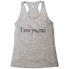 i love you mail Racerback Tank