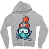 net Zipper Hoodie