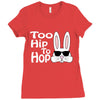 too hip to hop   bunny easter Ladies Fitted T-Shirt