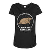 save the trash pandas Maternity Scoop Neck T-shirt