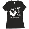 the cat in the box Ladies Fitted T-Shirt