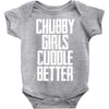 chubby girls cuddle better Baby Bodysuit