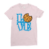 Love Cookie Monster Ladies Fitted T-Shirt