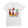 Hallowentown Lock Shock And Barrell Ladies Fitted T-Shirt