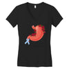 stomach cancer awareness Women's V-Neck T-Shirt