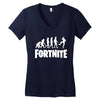 Fortnite evolution Women's V-Neck T-Shirt