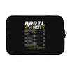 April Girl Facts Taurus Laptop sleeve