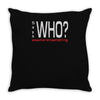 says who wisemenknownothing Throw Pillow