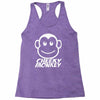 cheeky monkey funny Racerback Tank