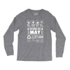 Born In May Long Sleeve Shirts