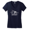 s2 air attack fire bomber vinyl decal cal fire airplane Women's V-Neck T-Shirt