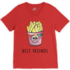 Burger and Fries Best Friends V-Neck Tee