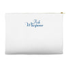 fish whisperer funny Accessory Pouches