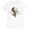 overwatch zenyatta cute spray Ladies Fitted T-Shirt