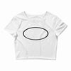 black oval Crop Top