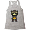 angry raccoon Racerback Tank