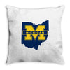 ohio for michigan Throw Pillow