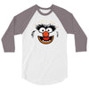 animal face 3/4 Sleeve Shirt