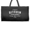 Bitcoin Satoshi Nakamoto In Crypto We Trust Weekender Totes