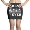 Best Dad Ever Funny Music Note Mini Skirts