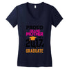 Class of 2017 Proud GrandMother Graduation Women's V-Neck T-Shirt