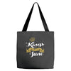 kings are born in june Tote Bags