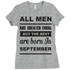 all men are created equal september Ladies Fitted T-Shirt