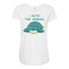 i hate the morning Maternity Scoop Neck T-shirt