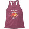 fight for the things you love pizza donuts Racerback Tank