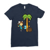 part time job   coconut farm Ladies Fitted T-Shirt