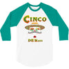 cinco de mayo badass skull 3/4 Sleeve Shirt