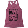 sister joke Racerback Tank