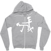 unisex funny graphic Zipper Hoodie