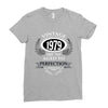 vintage quality without compromise 1979 aged to perfection Ladies Fitted T-Shirt