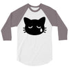 sad cat 3/4 Sleeve Shirt