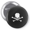 skull skeleton Pin-back button