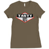 tasty boys Ladies Fitted T-Shirt