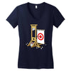 medieval fairground Women's V-Neck T-Shirt
