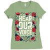 Women's March Hear Our Voice Ladies Fitted T-Shirt