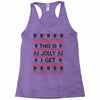 Emo Gothic Ugly Christmas Sweater Racerback Tank